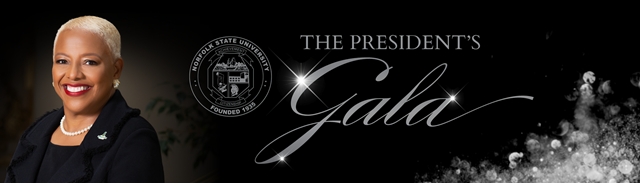 The NSU president's gala event flyer