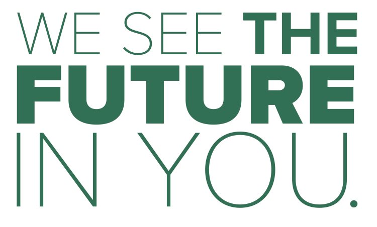 We see the future in you text