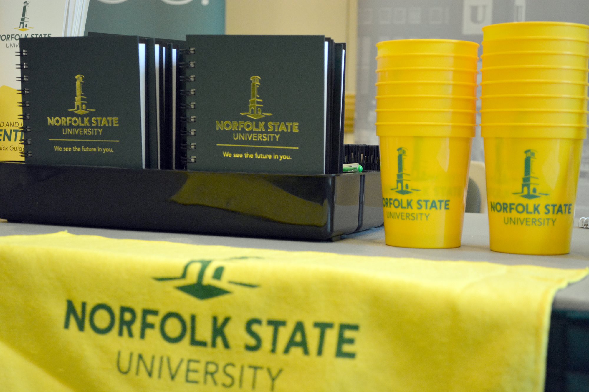 NSU cups, planners and other branded merchandise