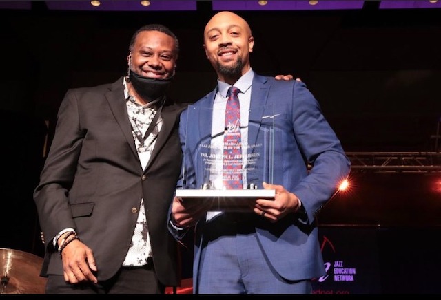Dr. Joseph Jefferson receives Jazz Educator award