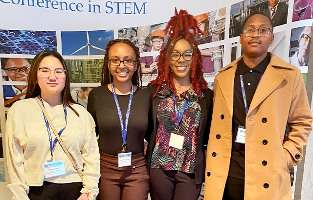 photoof four NSU students preparing for careers in STEM