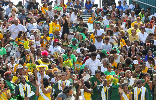 crowd at nsu football game