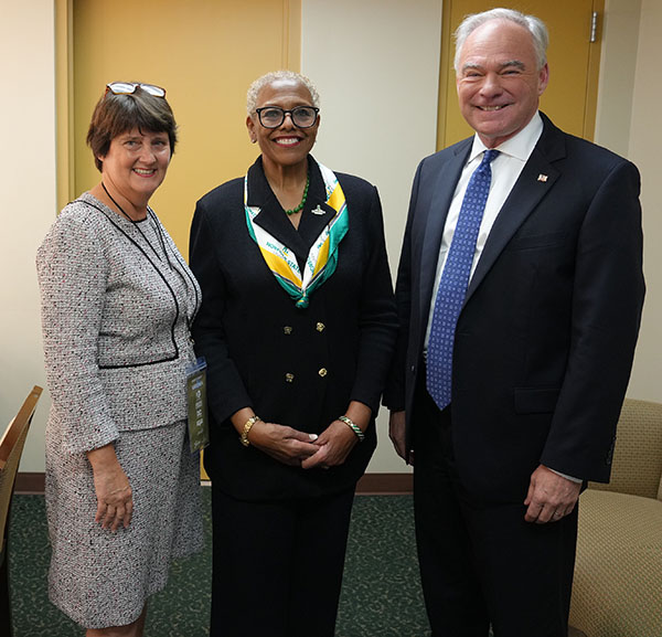 The Kaines and President Javaune Adams Gaston