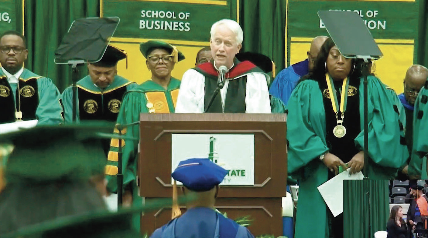 Rev Randall at the NSU Commencement