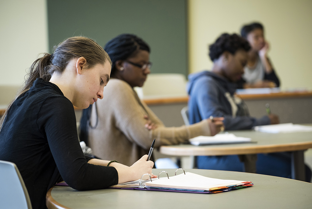 Students in a classroom