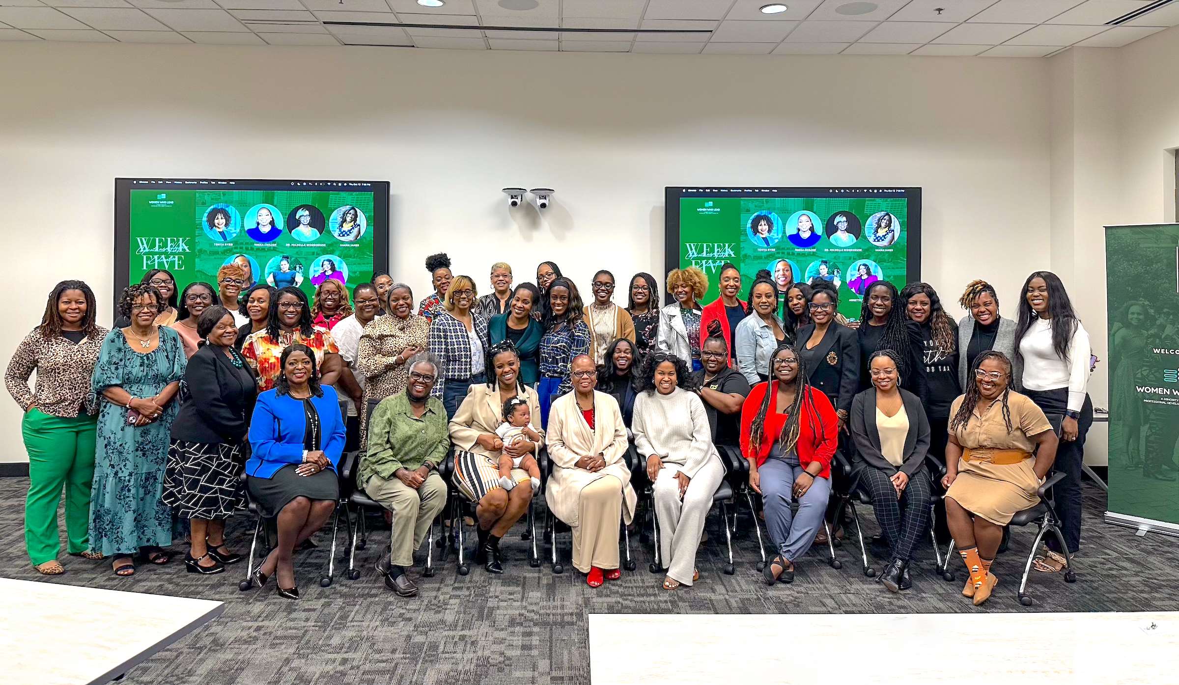 women who lead group photo