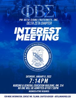 Phi Beta Sigma Fraternity Inc. Interest Meeting