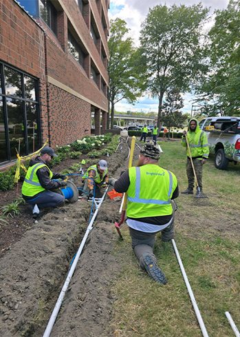landscape improvement project