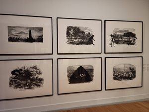 Six exhibits by Kara Walker depicting the impact of slavery and its aftermath.