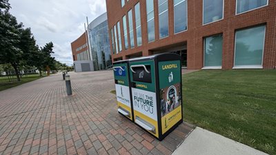 solar cans on campus