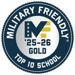 Military Friendly School - Gold '25-26 top 10 school