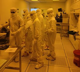 Campers in the Micron-NSU Nanofabrication Cleanroom