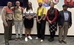 group photo of the virtual poster team